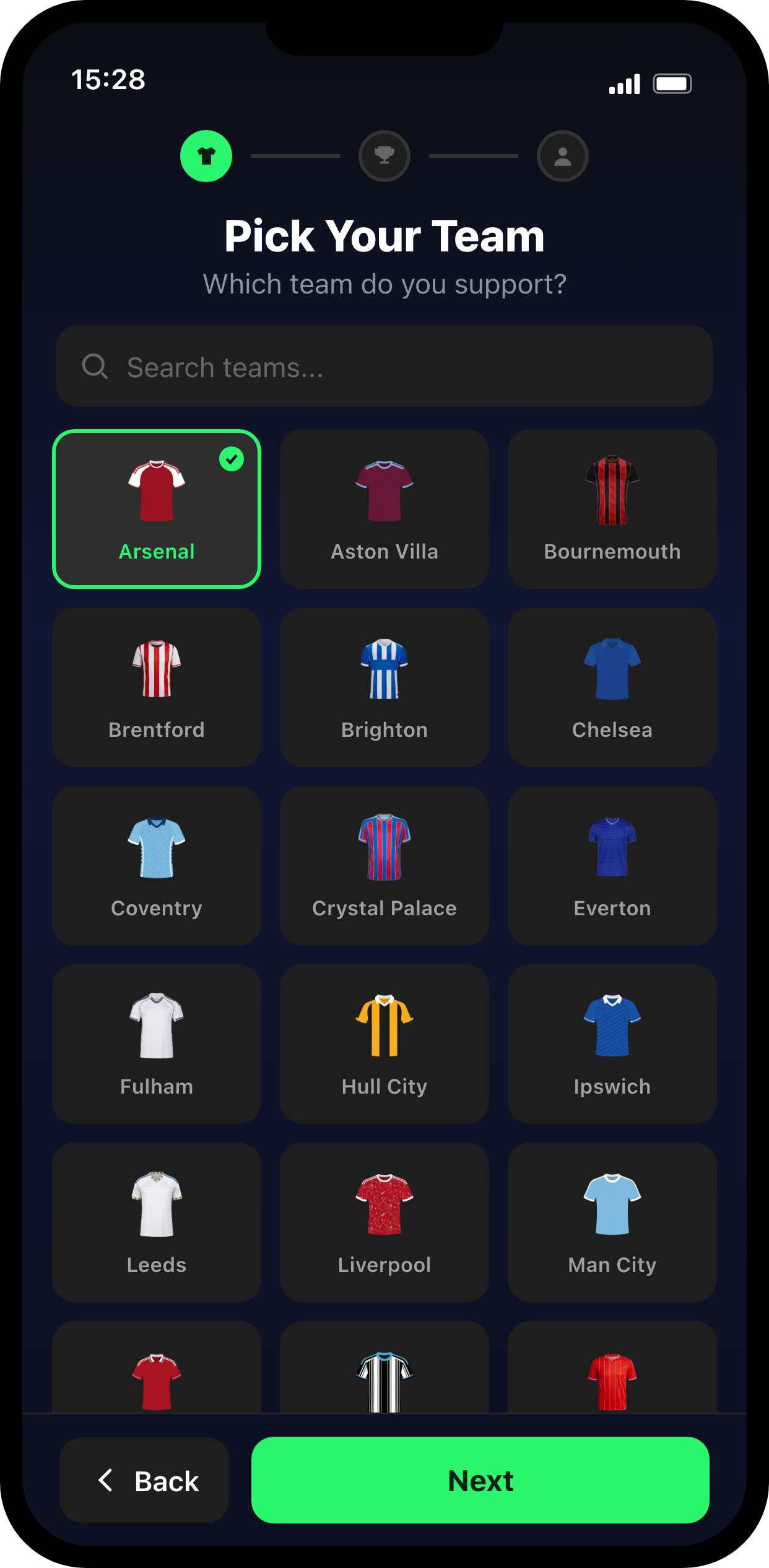 Pick your favourite club